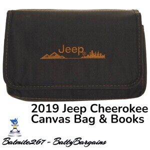 Jeep Cherokee 2019 Owners Manual + Canvas Bag Cover Reference Guide & Lemon Law